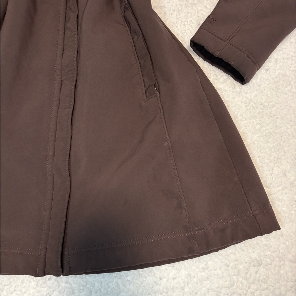 Patagonia Women Brown Long Au Train Fleece Coat - Picture 5 of 12